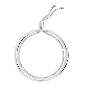 Jenny Bird Sadie Bangle Bracelet, Silver